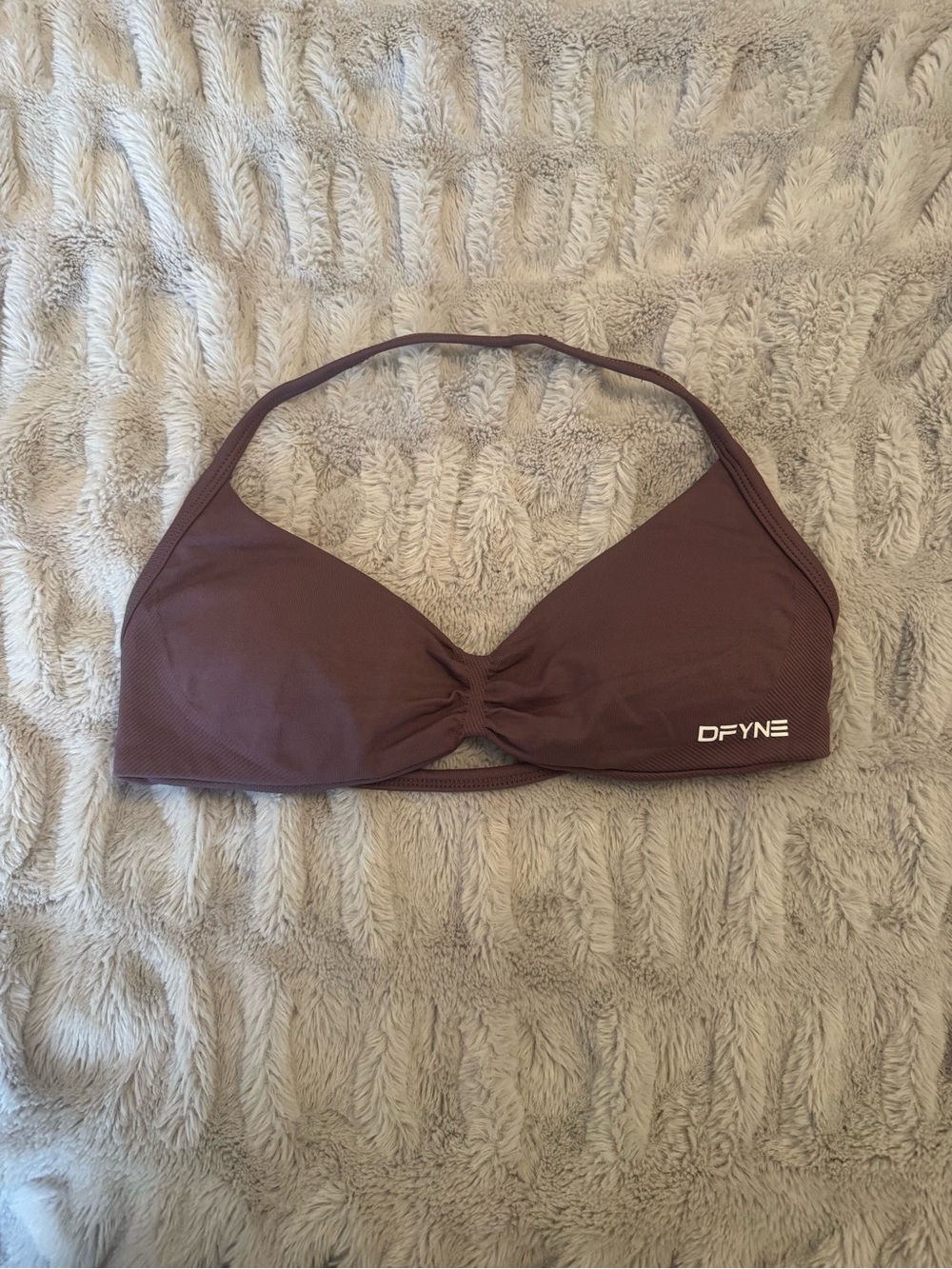 DFYNE grape sports bra